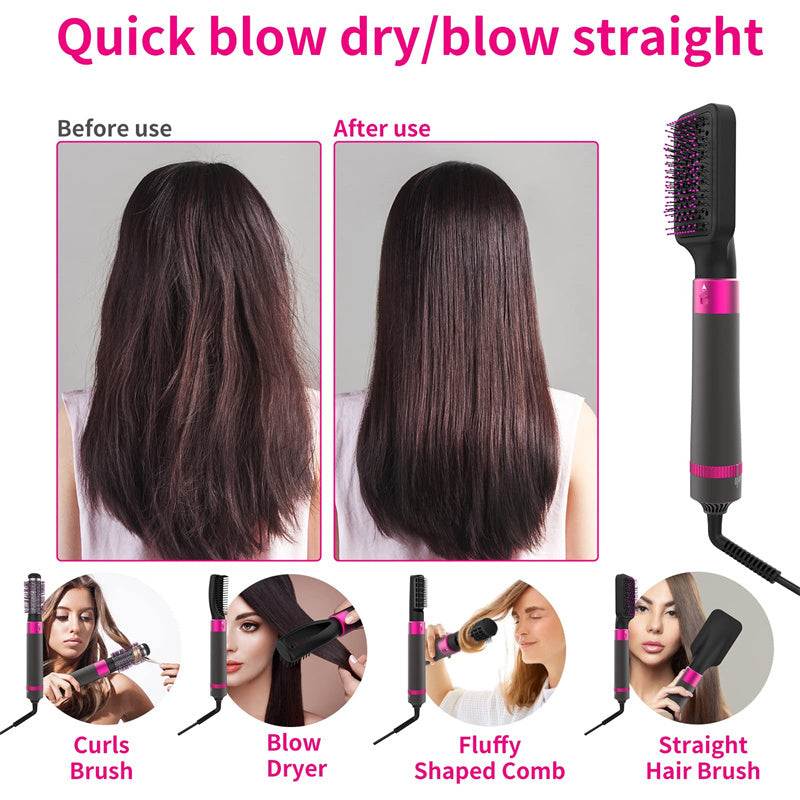Professional 5 In 1 Hair Dryer Brush Dryer And Straightening Brush Electric Hair Styling Tool Automatic Hair Curler Beauty Supplies Gadgets Professional 5 In 1 Hair Dryer Brush Dryer And Straightening Brush Electric Hair Styling Tool Automatic Hair Curler Beauty Supplies Gadgets